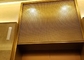 Χρυσό SS 304 διακοσμητικό πλέγμα καλωδίων για το λόμπι αιθουσών ανελκυστήρων