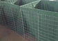 Τετραγωνικό κιβώτιο πλέγματος Gabion εμποδίων Hesco τρυπών στρατιωτικό με πράσινο Geotextile