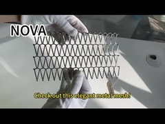 Πτυχωμένο ανοξείδωτο 316 διακοσμητικό πλέγμα καλωδίων για τα γραφεία