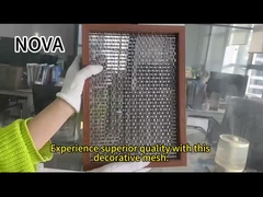 Διακοσμητικό μέταλλο πλέγμα από ανοξείδωτο χάλυβα Προσαρμόσιμο χώρο διαχωριστικό