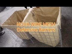 Στρατιωτική ποιότητα γαλβανισμένα συγκολλημένα δίχτυα τοίχοι στήριξης για την ασφάλεια περιμέτρου