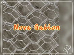 NOVA Wire Mesh-Hexagonal Woven Galvanized Gabion - 6mm σύρμα για την προστασία ευέλικτης κλίσης