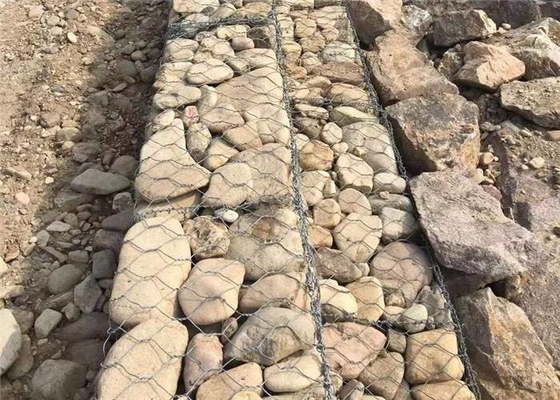 6*8, πέτρινο γεμισμένο κλουβί Gabion καλωδίων μετάλλων 8*10,10*12 για το χώμα ή την προστασία διάβρωσης Riverbank