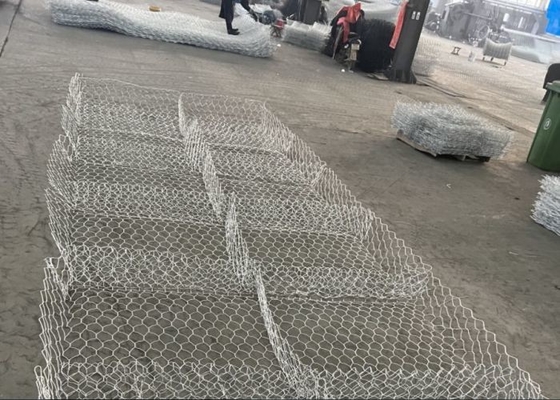 Ο βαρύς πέτρινος τοίχος Gabion στρωμάτων  καυτής εμβύθισης γαλβάνισε την υδραυλική χρήση εργασιών