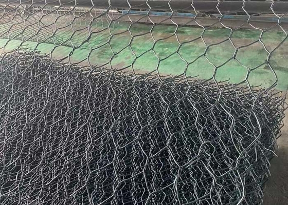 Φιλικό 60mmx80mm πράσινο ντυμένο PVC Gabion πλέγμα καλωδίων ECO για την επίστρωση κλίσεων