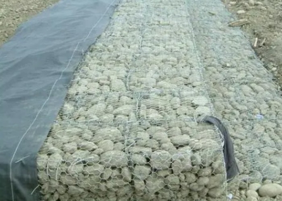 Μέγεθος πλέγματος 60x80mm Reno Gabion Mattress Υψηλή αντοχή για δομές στήριξης
