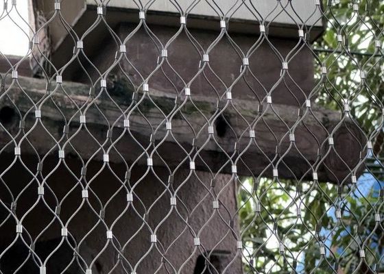 Ρομβοειδής τρύπα Πρόληψη πέτρας πτώση Δίκτυο με σιδηροδρομική σύνδεση για τον ζωολογικό κήπο