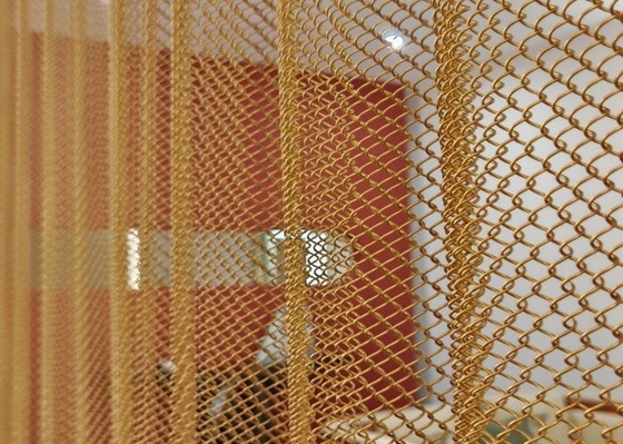 1.8m Width Stainless Steel Security Mesh with Antique Brass Treatment Corrosion Resistant