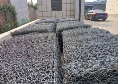 80mmx100mm Μέγεθος πλέγματος PVC επικαλυμμένο θερμό βουτηγμένο γαλβανισμένα κλουβιά Gabion για ανθεκτική κατασκευή