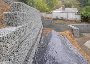 Τετραγωνική ή εξαγωνική μορφή καλαθιών Gabion διατηρώντας τοίχων ασφάλειας εύκολη να εγκαταστήσει
