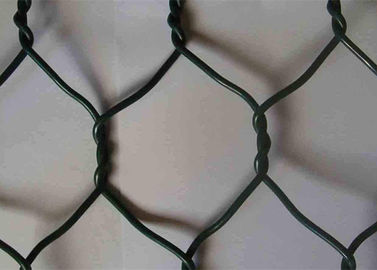 Ήπιου χάλυβα ντυμένα PVC καλάθια πλέγματος καλωδίων Gabion διπλά στριμμένα εξαγωνικά