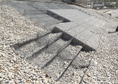 Βαρύ ντυμένο ψευδάργυρος στρώμα  Gabion, διατηρώντας τοίχοι καλαθιών πλέγματος καλωδίων