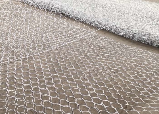 3x1x0,5m 80x100mm Metal Gabion Baskets Riverbank Stability Woven Box