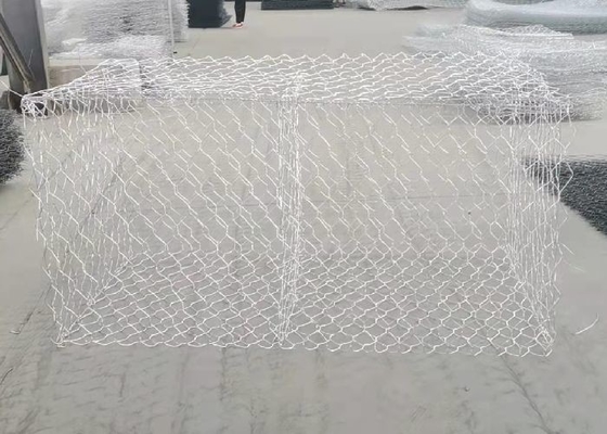 3x1x0,5m 80x100mm Metal Gabion Baskets Riverbank Stability Woven Box