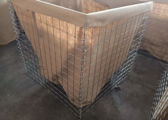 Στρατιωτικά πράσινα φράγματα άμμου με επικάλυψη Zn Οικονομικό κόστος Σύστημα φραγμών σπειροειδούς απόστασης 4 mm