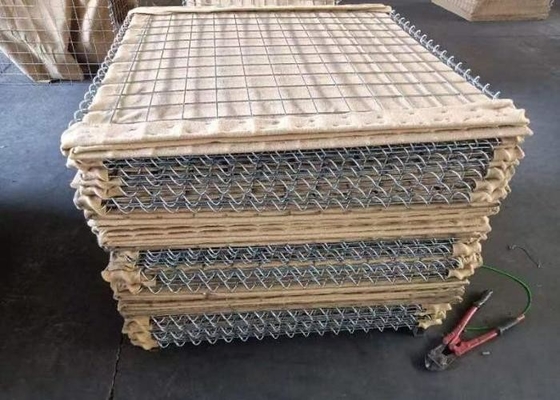 Αμυντικές στρατιωτικές αμμοφραγίδες 75x75mm με υλικό υφασμάτων Pp
