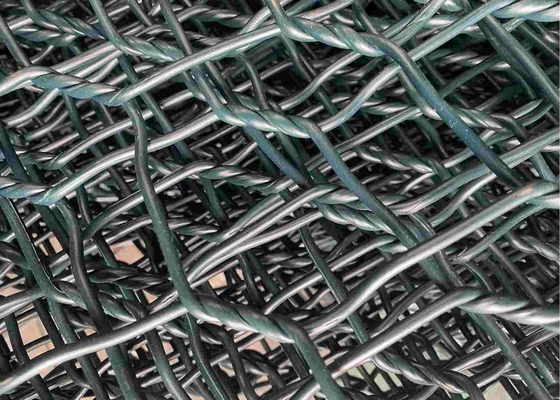 ντυμένο Gabion πλέγμα καλωδίων 2.7mm 80mmx100mm PVC για την προστασία Riverway