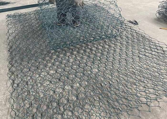 Υψηλή ένταση 60x80mm Galfan πλέγμα καλωδίων 2.4mm Gabion για την προστασία σειράς μαθημάτων ποταμών