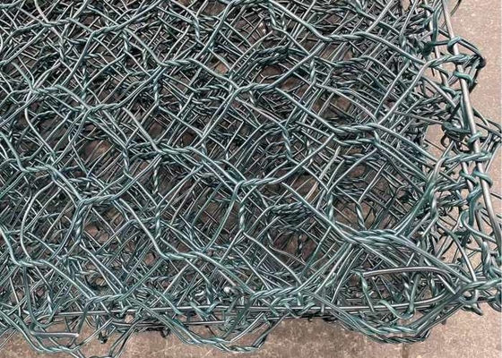 Υψηλή ένταση 60x80mm Galfan πλέγμα καλωδίων 2.4mm Gabion για την προστασία σειράς μαθημάτων ποταμών