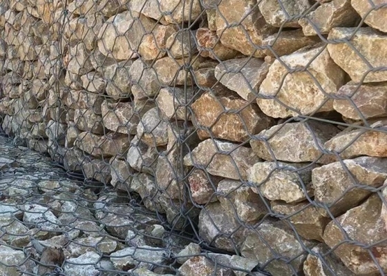 2*1*1m 245gm Ζυγισμένο σύρμα Γκαμπιόν καλάθια Αειφόρος κατασκευή