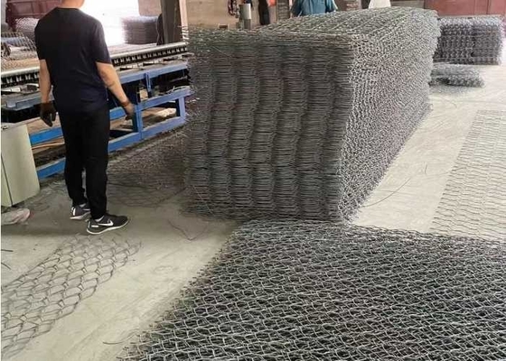 4.0mm γαλβανισμένα στρώματα 60x80mm Gabion μέγεθος πλέγματος