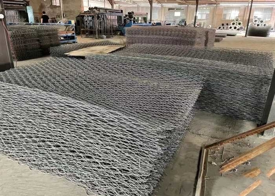 4.0mm γαλβανισμένα στρώματα 60x80mm Gabion μέγεθος πλέγματος