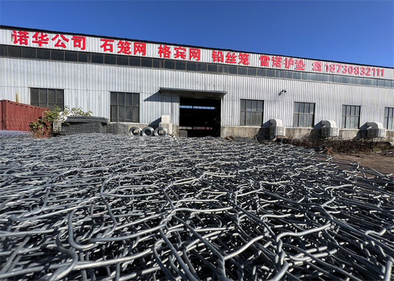 1m-2m πλάτος Ζυγισμένο Gabion Box 80x100mm μέγεθος πλέγματος