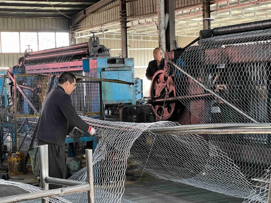 Υφασμένα οικονομικά κλουβιά από πέτρα Galfan 2,2 mm διάμετρος σύρματος