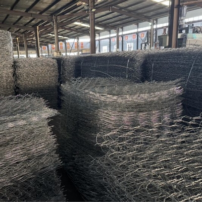 Γαλβανισμένο καλάθι gabion 2x1x1m Διπλό συρματόπλεγμα από χάλυβα 2.7mm