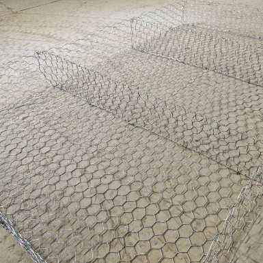 Εξάγωνο συρμάτινο πλέγμα Gabion με επίστρωση PVC για έλεγχο διάβρωσης 10x12cm