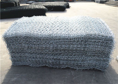 2x1x0.5m Ζυγισμένο χάλυβα Έξαγωνικό σύρμα Gabion Mesh 100x120mm 230g/m2