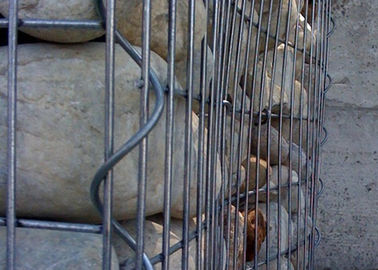 Ντυμένα Galfan καλάθια Gabion χάλυβα που εξωραΐζουν την άκαμπτη δομή υψηλής αντοχής