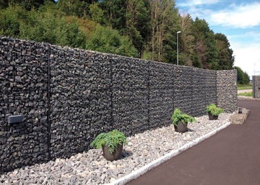 Το PVC Friendy Eco έντυσε το ενωμένο στενά πλέγμα Gabions 4mm διάμετρος 50mm*50mm πλέγμα