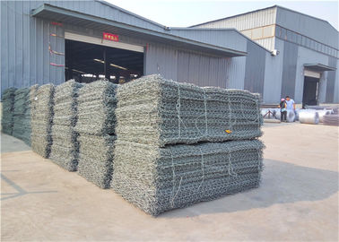 Προστασία ντυμένο PVC Gabion, κλουβί διάβρωσης μετάλλων που γεμίζουν με τις πέτρες