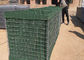 Longlife Hesco Bastion Barrier , Green Hesco Gabion Box Filled With Sand