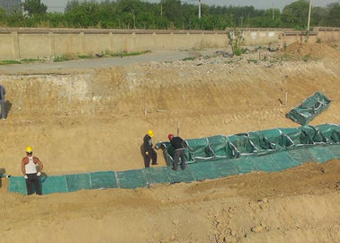 PP γεωτεχνικά καλάθια Gabion μετάλλων Galfan αποθηκών τσαντών στρατιωτικά