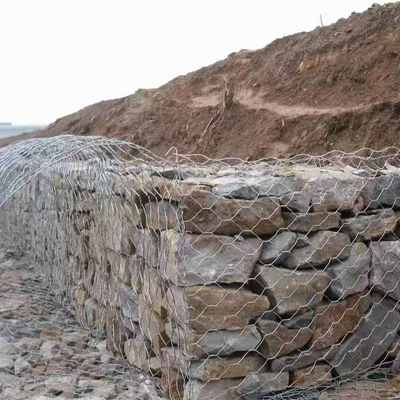 Τοίχος Αντιστήριξης Καλαθιού Gabion - Εξάγωνο Πλέγμα από Γαλβανισμένο Ατσάλινο Σύρμα για Σταθερότητα
