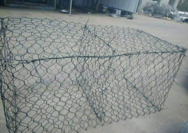 Ντυμένο το PVC διπλάσιο χάλυβα έστριψε το εξαγωνικό πλέγμα καλωδίων διάμετρος καλωδίων 2,0 - 5,0 χιλ.
