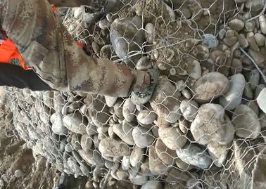 Γαλβανισμένο κλουβί Nova-051 πλέγματος Gabion χάλυβα κυλινδρικό εύκολη εγκατάσταση