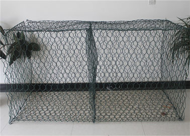 Πράσινο ντυμένο PVC καλάθι πλέγματος Gabion για την προστασία όχθης ποταμού